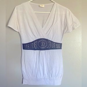 Luv Luv Women’s Top, Black and White, size XS (fits like S)